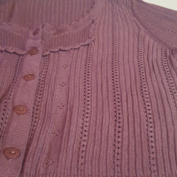 RW&CO. Purple Cardigan, Small - Picture 4 of 13